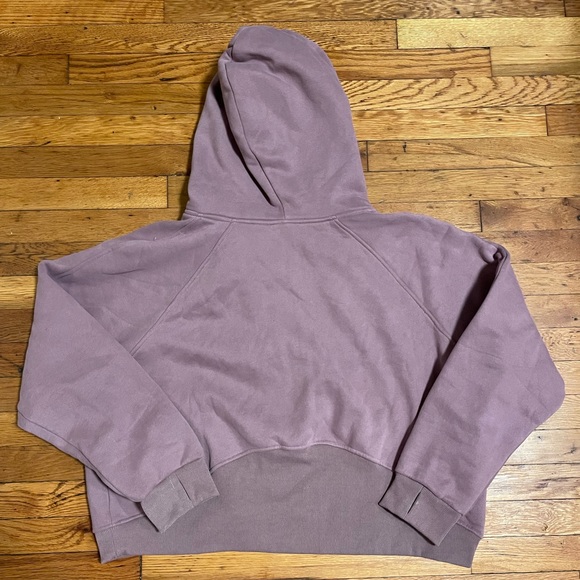Pink Lilly Cropped Quarter Zip Hoodie - Picture 2 of 4